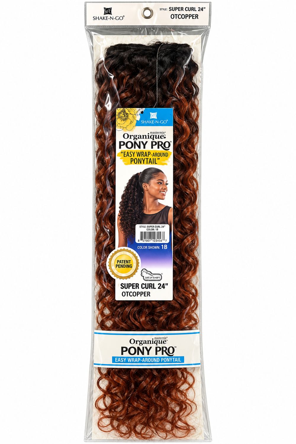 Organique Mastermix Pony Pro Super Curl 24" Color: OTCOPPER