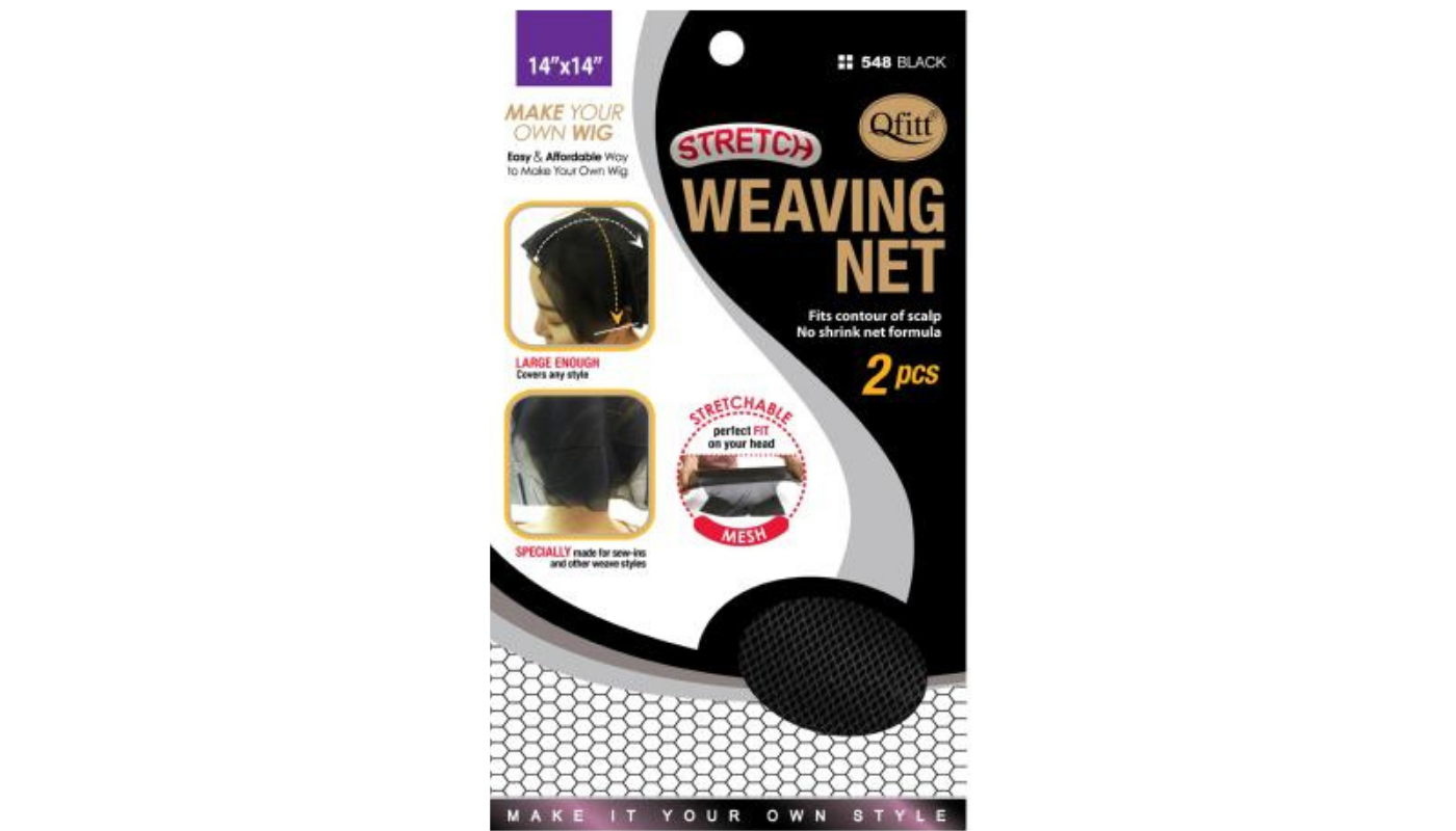 Qfitt Stretch Weaving Net Black 14"x14" 2pcs