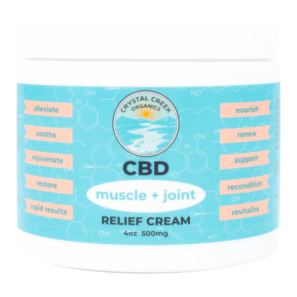 Muscle & Joint Relief Cream 500mg CBD (NEW LOWERED PRICING)