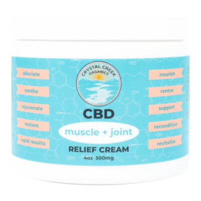 Muscle & Joint Relief Cream 500mg CBD (NEW LOWERED PRICING)
