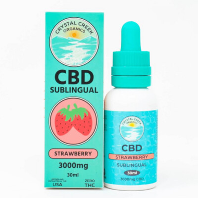 NEW PRODUCT Strawberry flavored 3000mg CBD Tincture