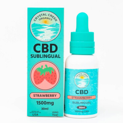 NEW PRODUCT Strawberry flavored 1500mg CBD Tincture