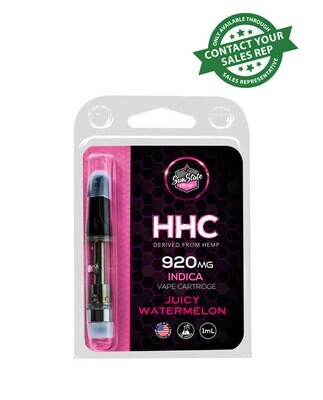 HHC CARTRIDGE - INDICA - JUICY WATERMELON 1ML 920MG HHC CARTRIDGE - INDICA - JUICY WATERMELON 1ML 920MG