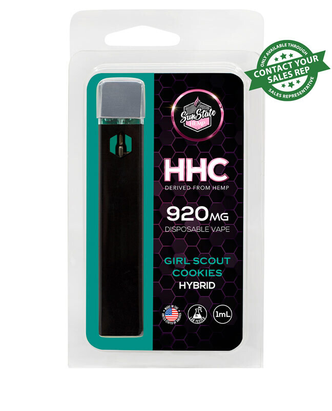 HHC DISPOSABLE VAPE - HYBRID - GIRL SCOUT COOKIES - 1ML 920MG