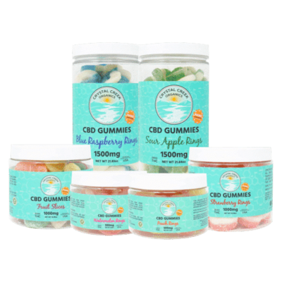 CBD Isolate Gummies (3 Concentrations, 6 Flavors) - Crystal Creek Organics