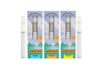 2ml Delta-8 Disposable Vapes - Fully Ceramic! (24 Different Strains) - Crystal Creek Organics 2ml Delta-8 Disposable Vapes - Fully Ceramic! (24 Different Strains) - Crystal Creek Organics