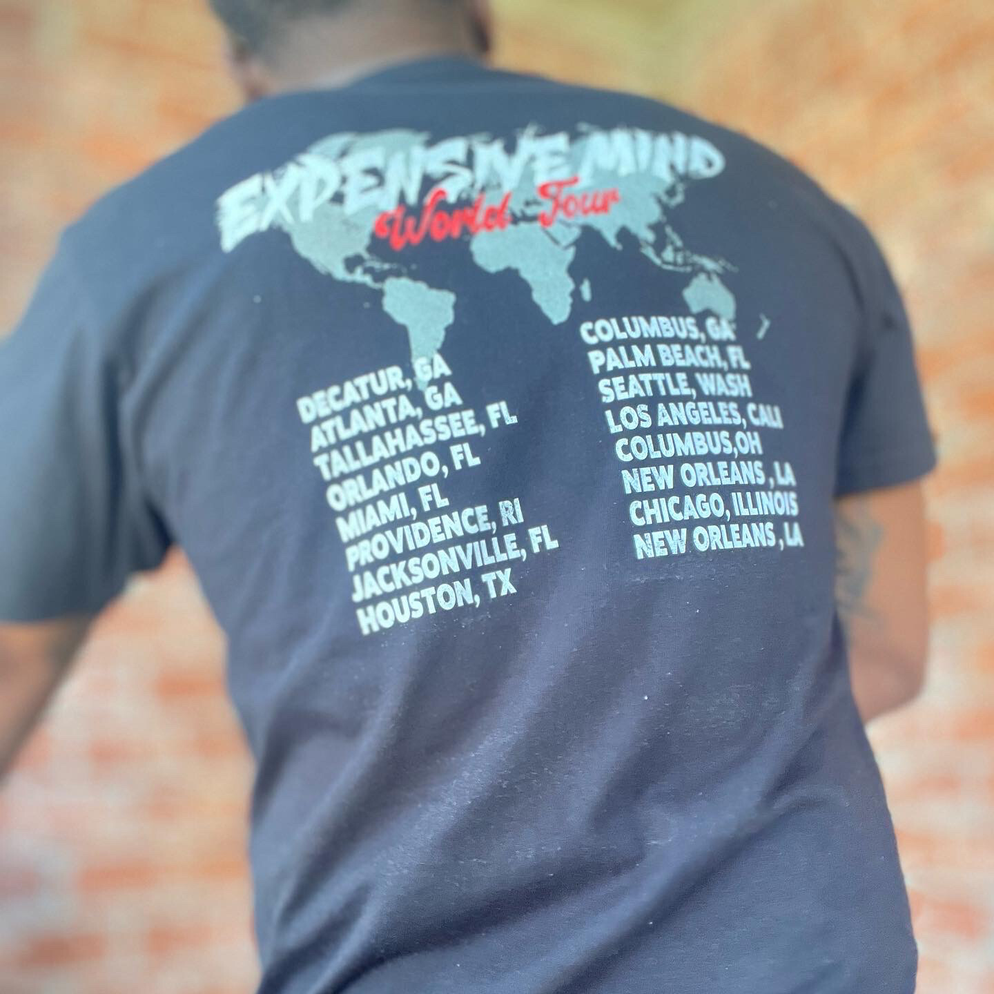 World Wide Expensive Mind Tour (Cities Listed On Back)