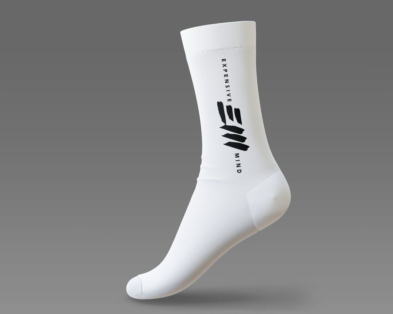 Expensive Mind Socks (White)