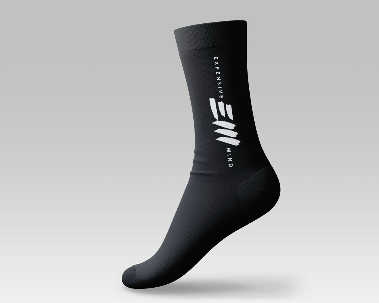 Expensive Mind Socks (Black)
