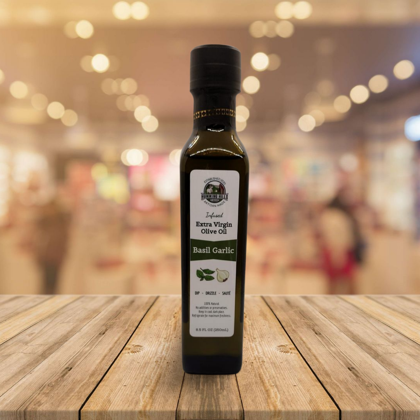 Basil Garlic Infused Extra Virgin Olive Oil
