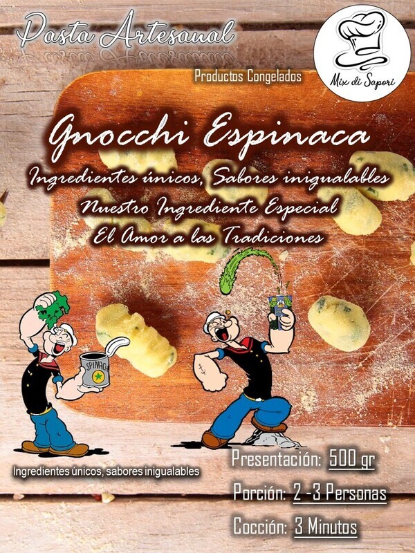 Gnocchi Espinaca el Kilo 