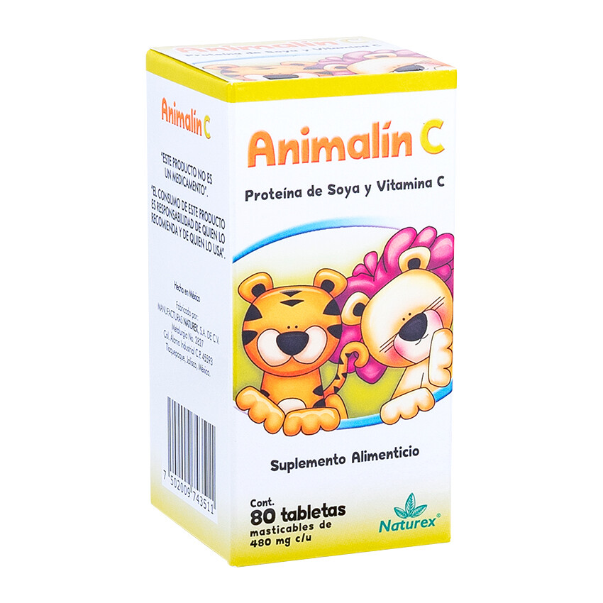 ANIMALIN C VITAMINA C MASTICABLES 80 TAB