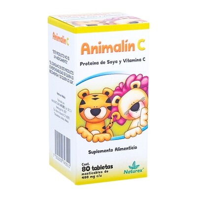 ANIMALIN C VITAMINA C MASTICABLES 80 TAB