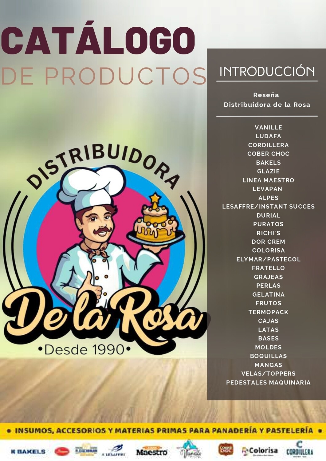 Catálogo de productos