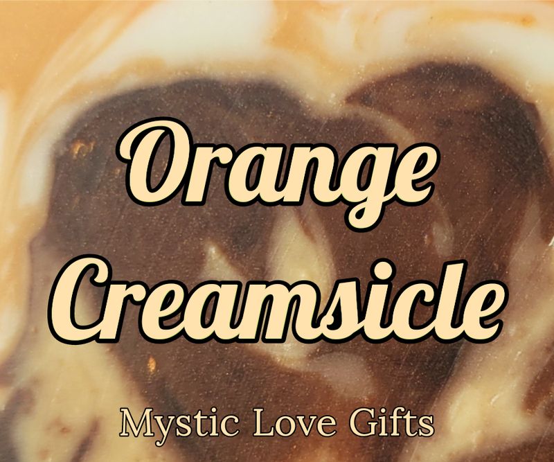 orange creamsicle candle product label