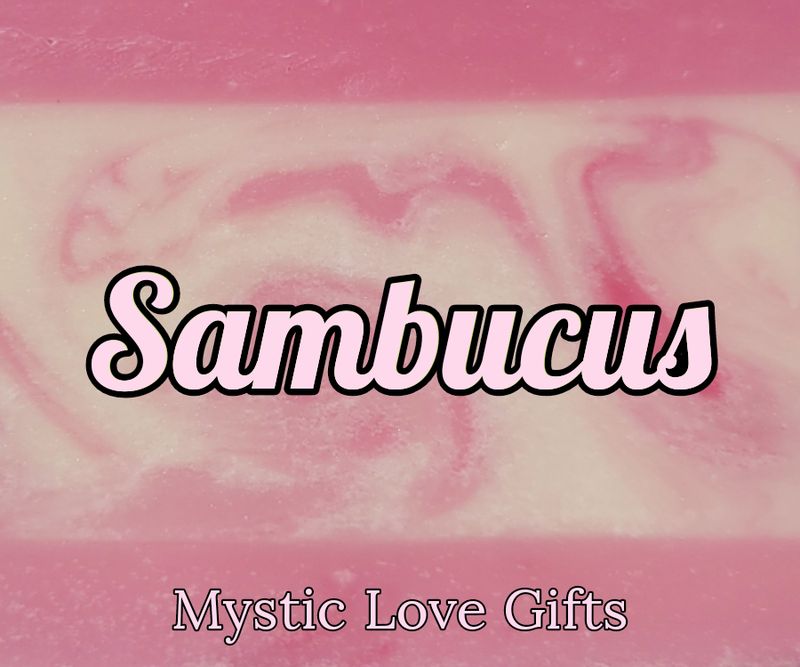 sambucus candle product label