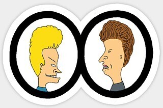 Beavis and Butt-Head Vinyl Sticker