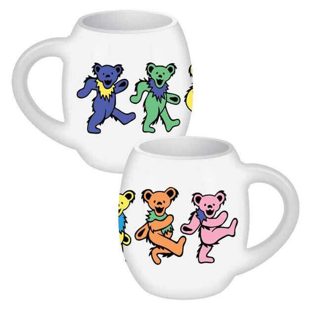 Grateful Dead Dancing Bears Ceramic Oval Mug