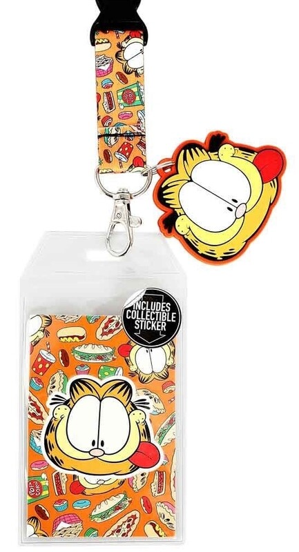 Garfield 22"L Cloth Lanyard with Pouch and Clip