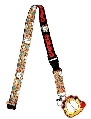 Garfield 22"L Cloth Lanyard with Pouch and Clip