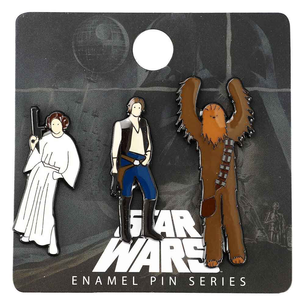 Star Wars Enamel Metal Lapel Pin Set of 3