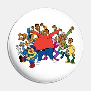 2 1/4"D Fat Albert and the Cosby Kids Pinback Button