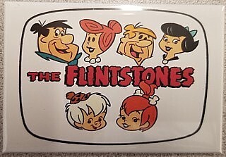 Flintstones Cast Metal Magnet