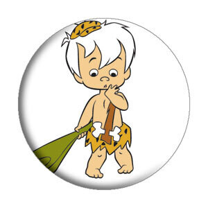 The Flintstones 1 1/4&quot;D Bamm-Bamm Pinback Button