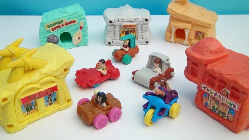 The Flintstones Happy Meals Toys Set of 5 PLUS Under 3