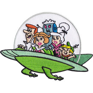 The Jetsons Family in Saucer Embroidered Patch