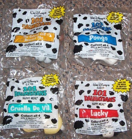 Walt Disney's 101 Dalmatians Figures Set of 4 from McDonald's