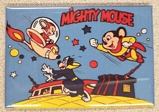 Mighty Mouse Metal Magnet