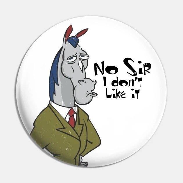 2 1/4&quot;D Mr. Horse Pinback Button