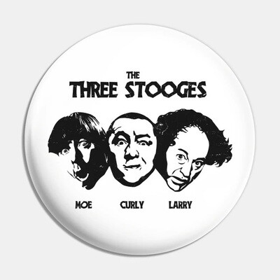 2 1/4"D Three Stooges Pinback Button