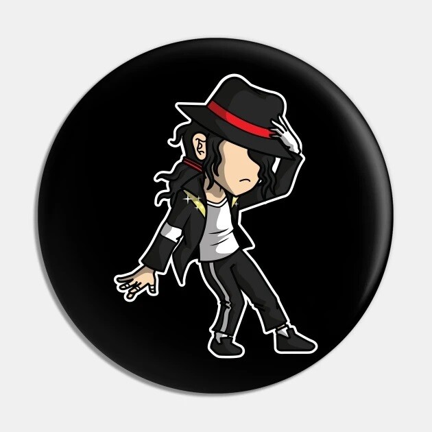 2 1/4"D Michael Jackson Billie Jean Pinback Button
