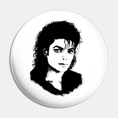 2 1/4"D Michael Jackson Pinback Button