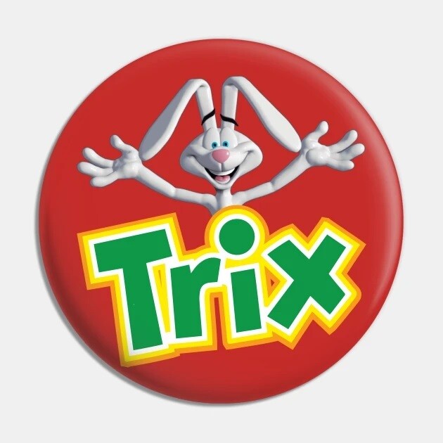 2 1/4"D Trix Rabbit Pinback Button