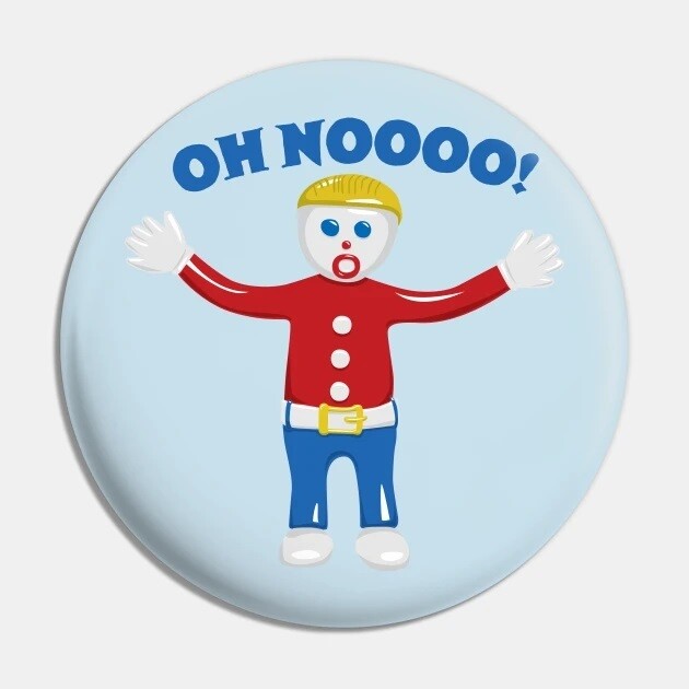 2 1/4&quot;D Mr. Bill Pinback Button