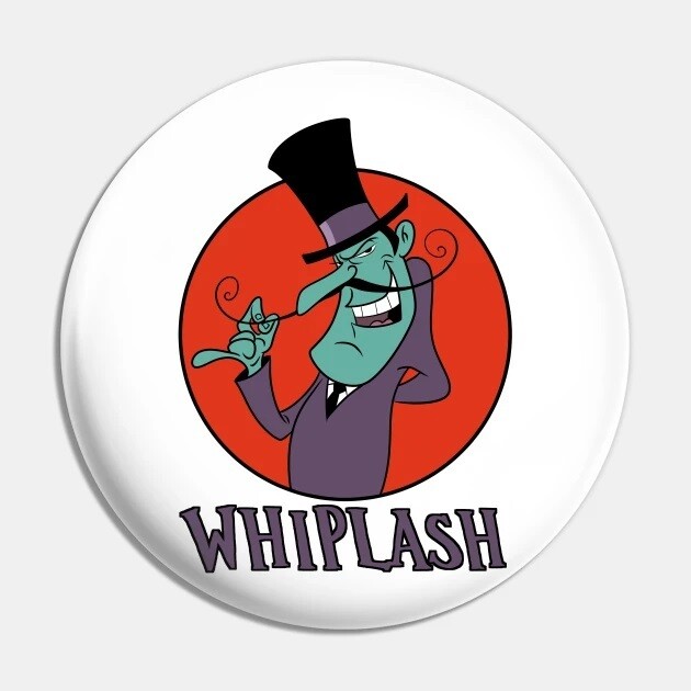 2 1/4"D Snidely Whiplash (WHIPLASH) Pinback Button