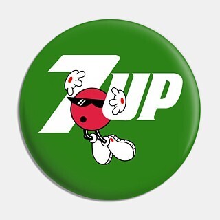 7-Up Spot 2 1/4"D Pinback Button