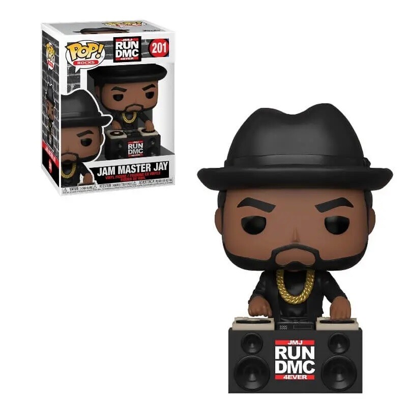 Jam Master Jay from RUN DMC 3 3/4&quot;H POP! Rocks Vinyl Figure #201