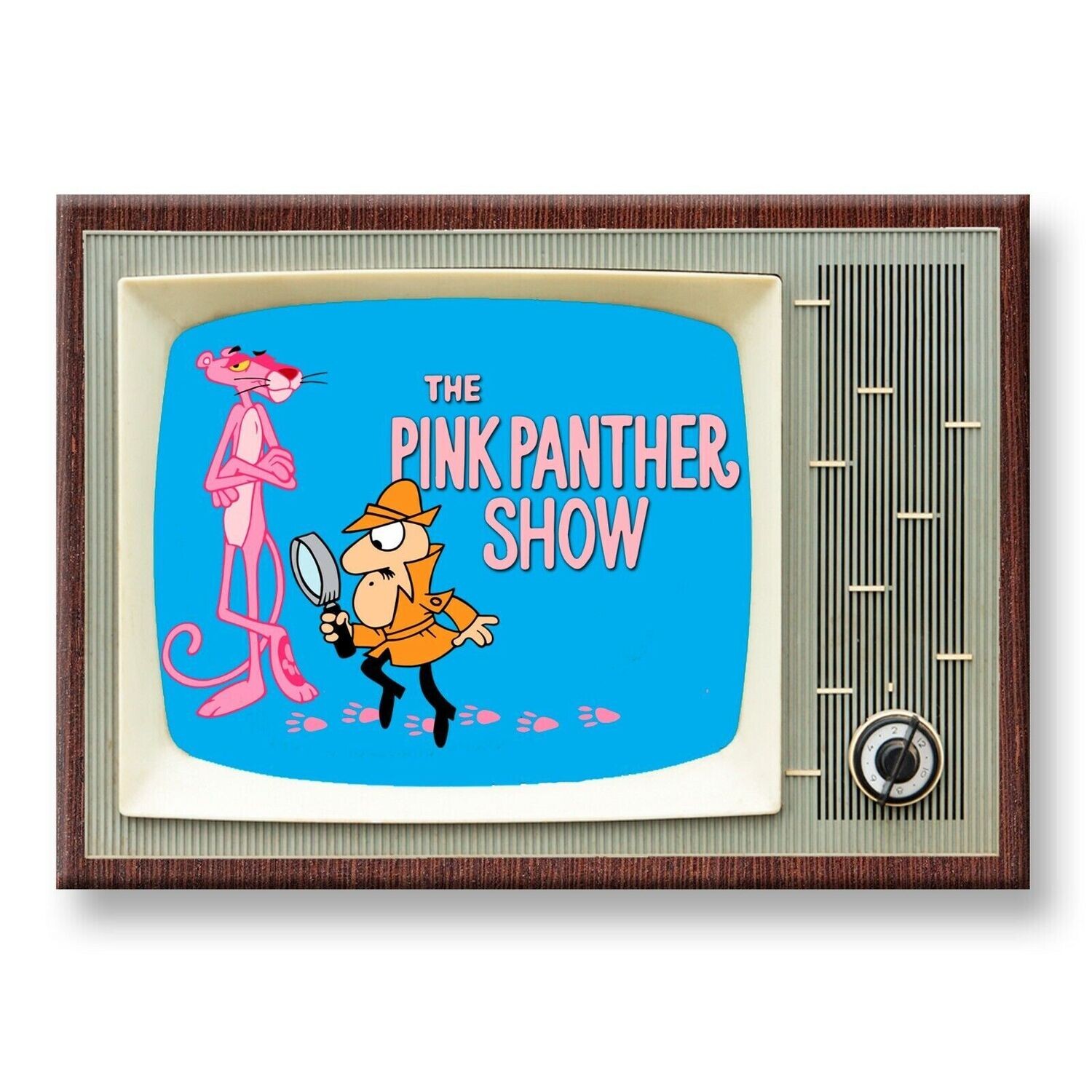 The Pink Panther Show Metal TV Magnet