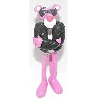 Pink Panther 3"H Leather Jacket Bendable Figure