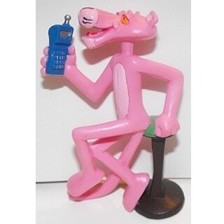 Pink Panther 3 3/4&quot;H Bendable Figure (Cellphone)