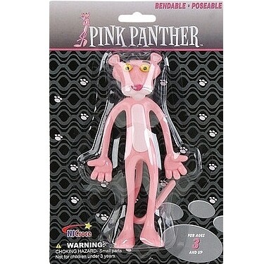 6 1/2"H Pink Panther Bendable Figure