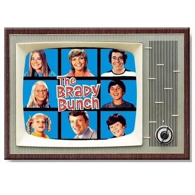 Brady Bunch Large Metal TV Magnet