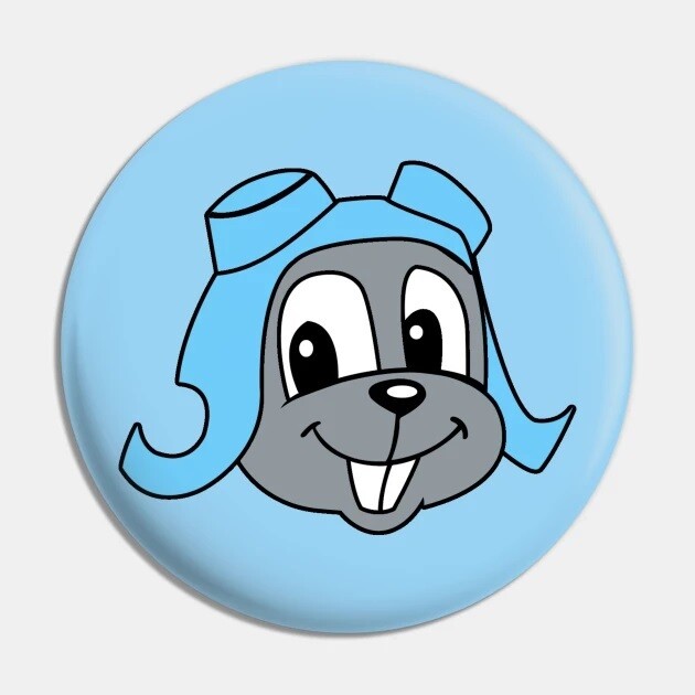 2 1/4&quot;D Rocky (Head) Pinback Button