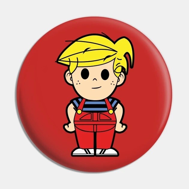 2 1/4&quot;D Dennis the Menace Pinback Button