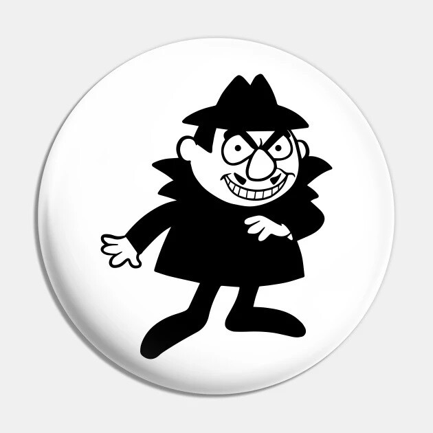 2 1/4&quot;D Boris Badenov Pinback Button