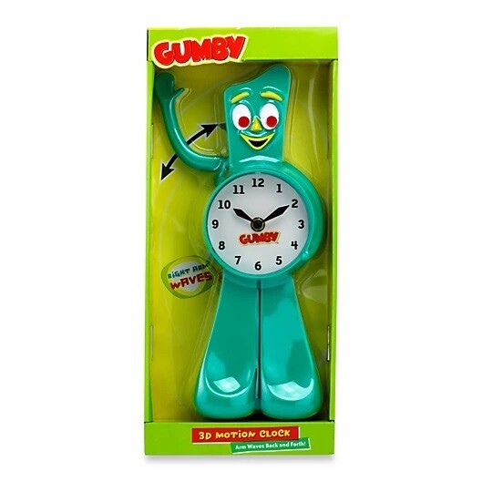 Gumby 13"H 3-D Motion Wall Clock